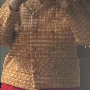 Bergdorf Goodman Vintage Tweed Orange Yellow Jacket